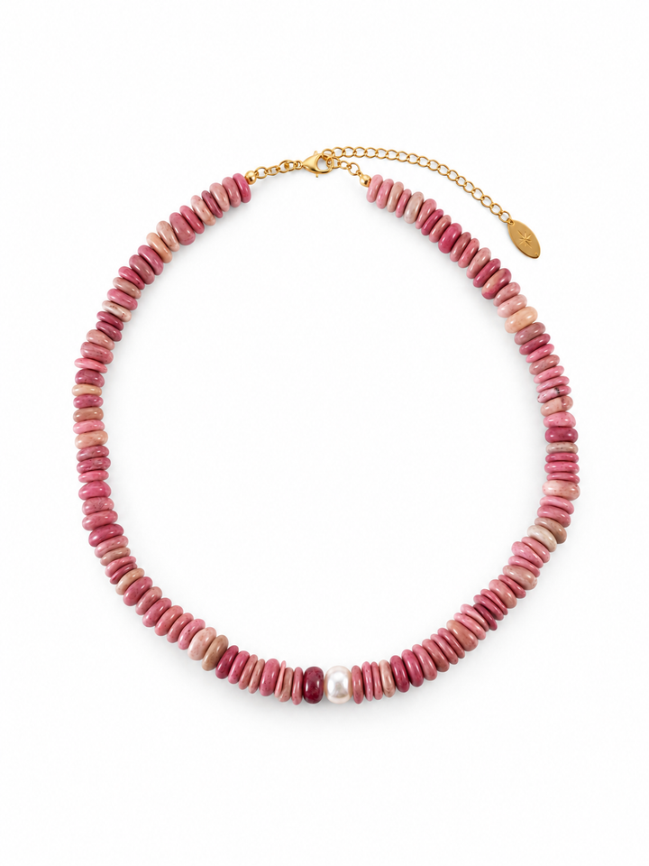 The Rosa Necklace with freshwater pearl