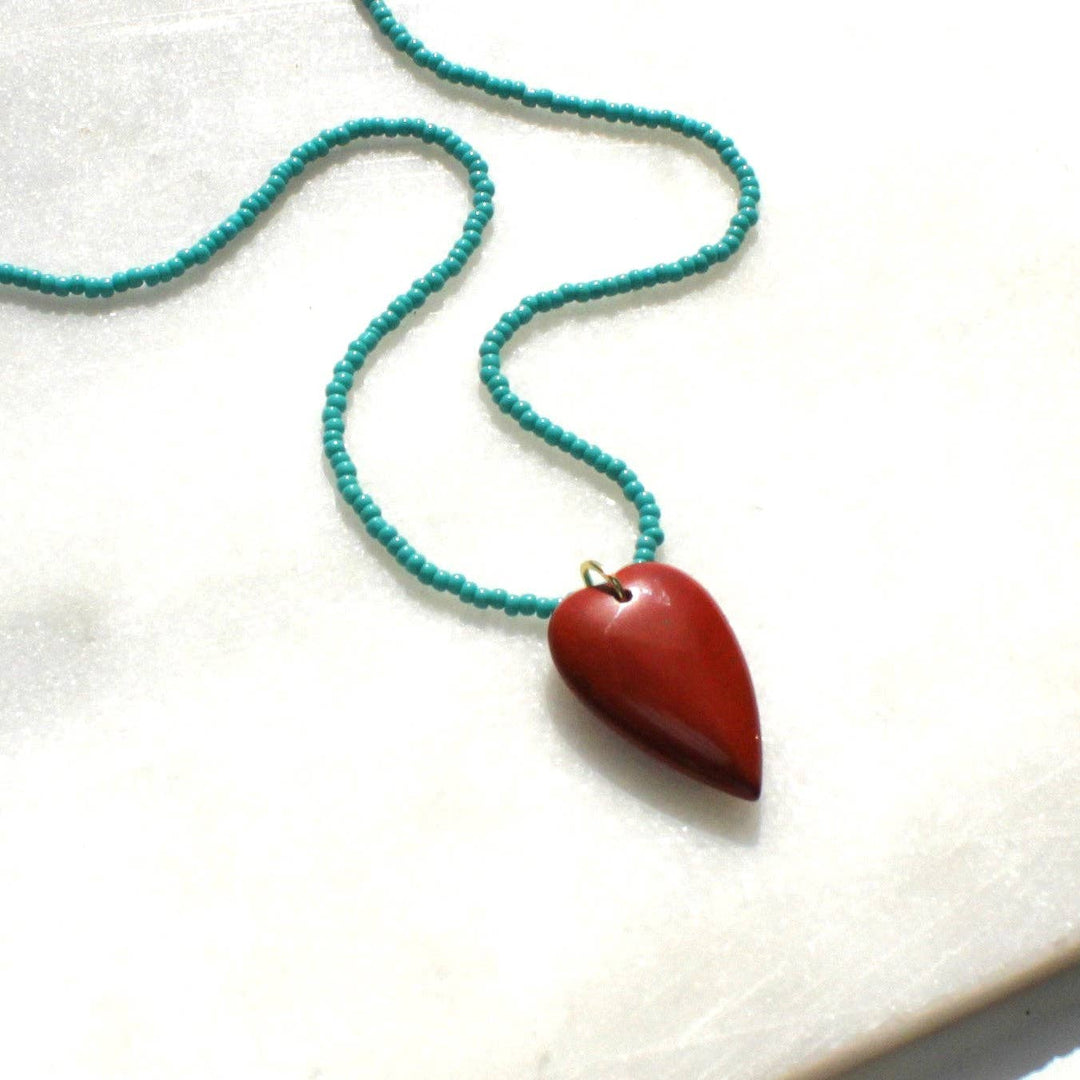 Esti Stone Heart Necklace - Meadow CollectiveNecklace