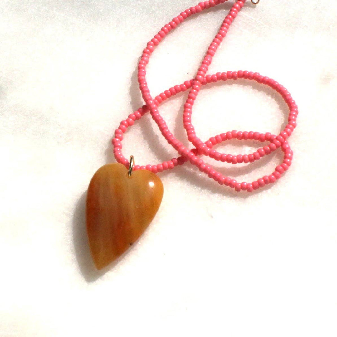 Esti Stone Heart Necklace - Meadow CollectiveNecklace