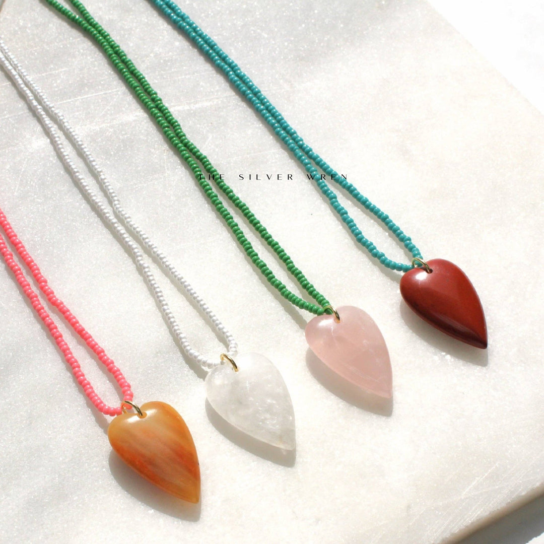 Esti Stone Heart Necklace - Meadow CollectiveNecklace