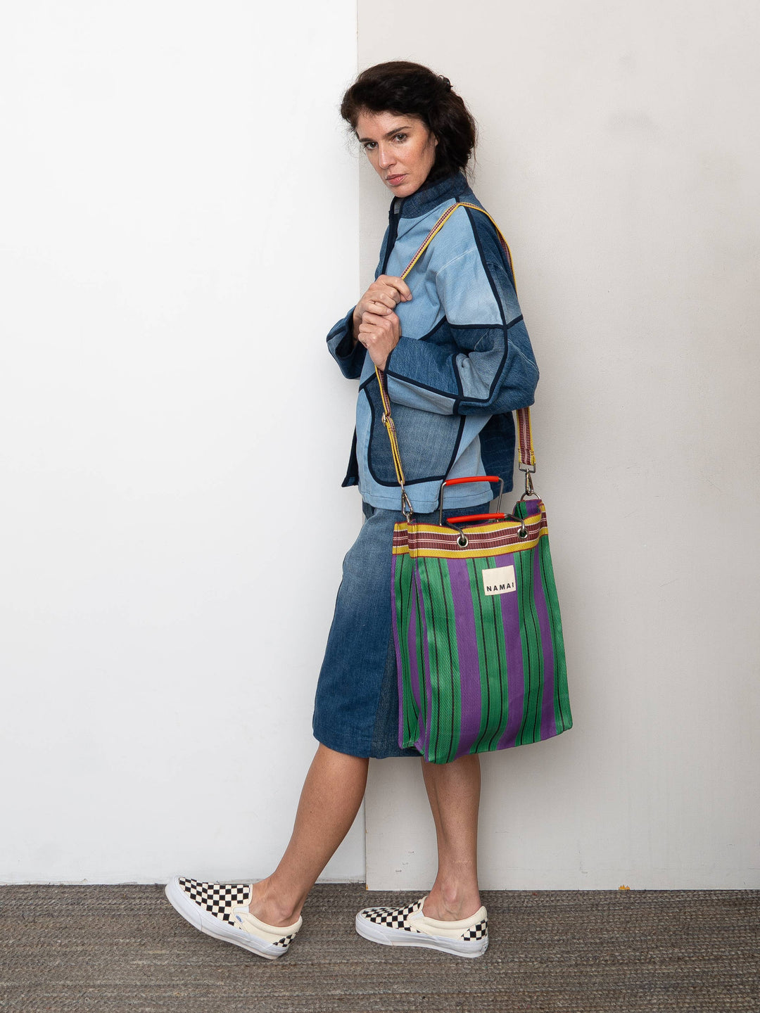 The Goa Market Recycled Nylon Tote Bag - Grape Verde