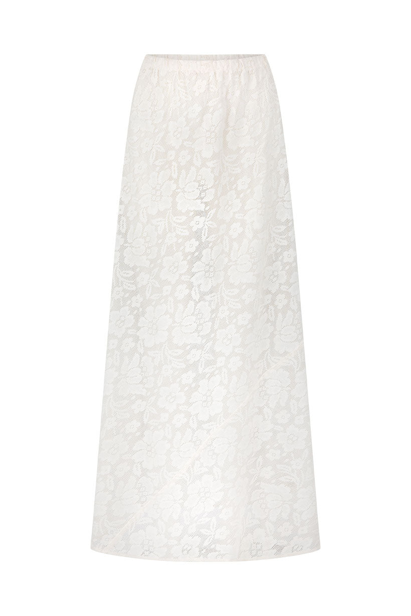 Free Love Lace Bias Skirt Vintage Cream - Meadow CollectiveMaxi Skirt