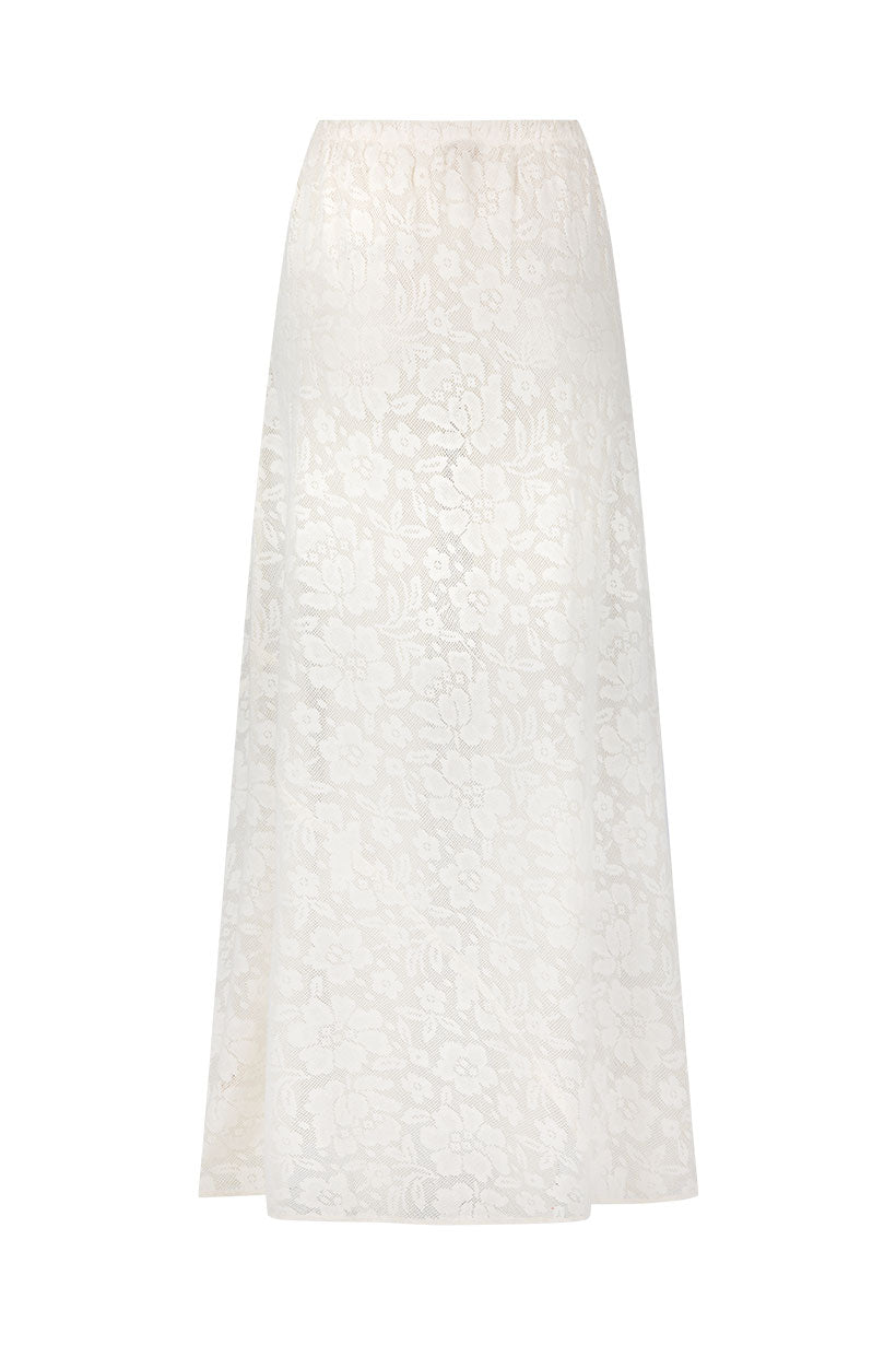 Free Love Lace Bias Skirt Vintage Cream - Meadow CollectiveMaxi Skirt