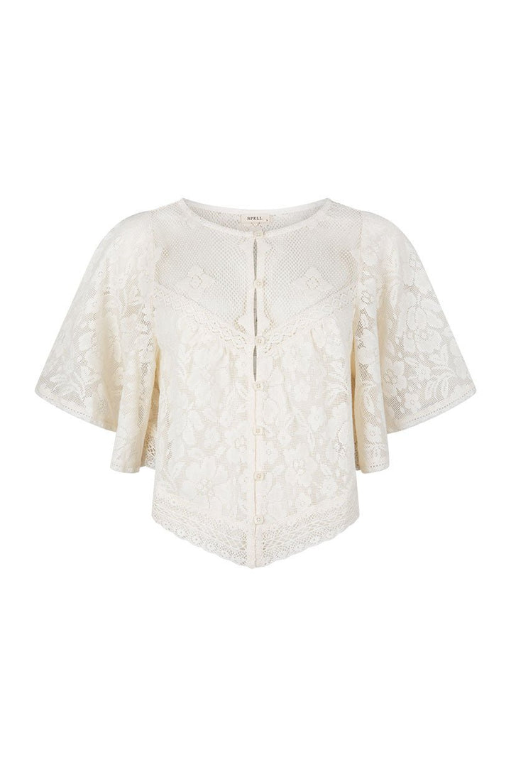 Free Love Lace Crop Vintage Cream - Meadow Collectiveblouse