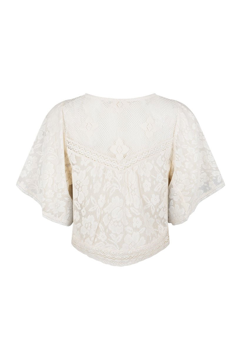 Free Love Lace Crop Vintage Cream - Meadow Collectiveblouse