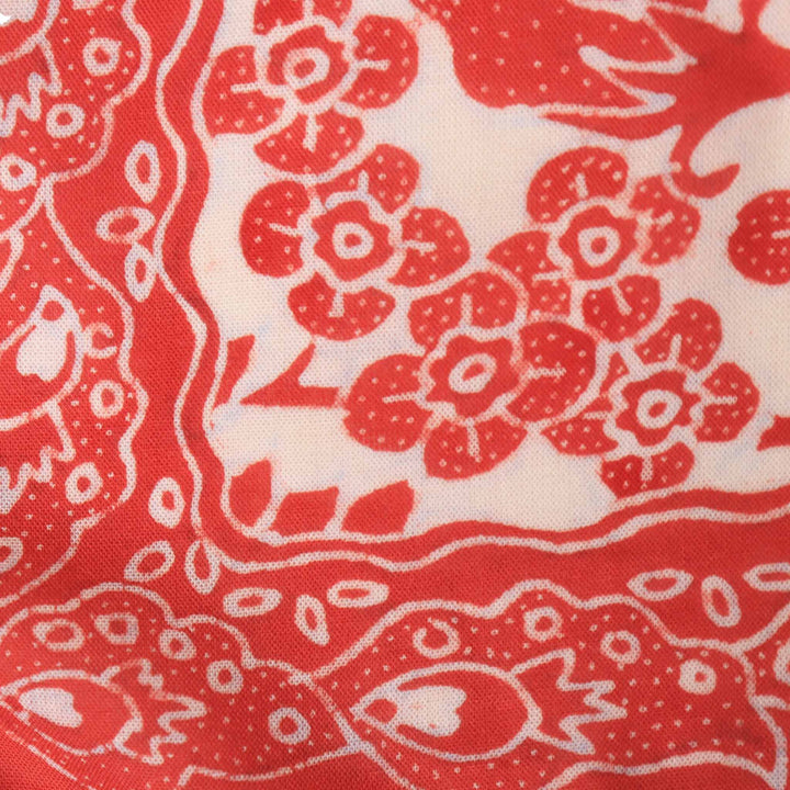 Fully Hand Drawn Batik Tulis Bandana, Lotus Blossom - Meadow Collectivebandana