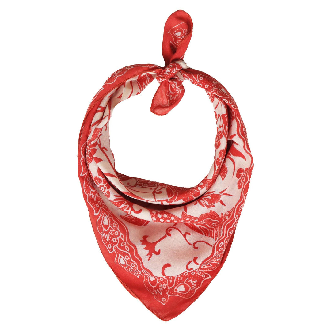 Fully Hand Drawn Batik Tulis Bandana, Lotus Blossom - Meadow Collectivebandana