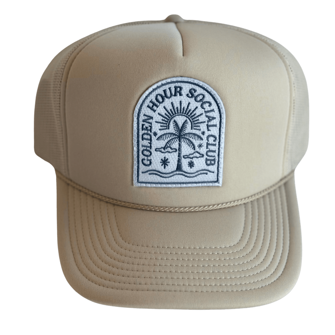 Golden Hour Social Club Patch Trucker Hat - Meadow Collectivetrucker hat