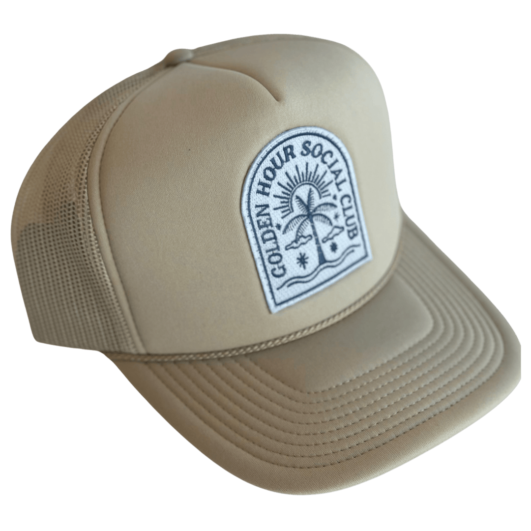 Golden Hour Social Club Patch Trucker Hat - Meadow Collectivetrucker hat