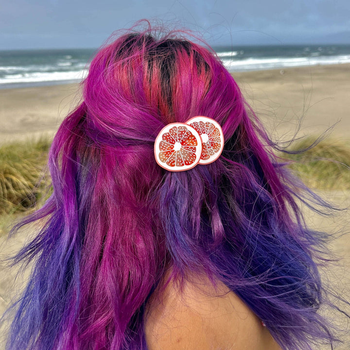 Grapefruit French Barrette - Meadow Collectivehair claw clip