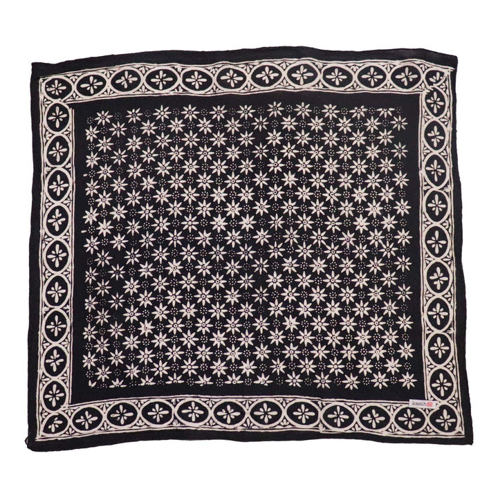 Hand Dyed Batik Bandana, 100% Soft Cotton, Black Mirage - Meadow Collectivebandana