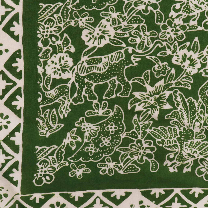 Hand Dyed Batik Bandana, 100% Soft Cotton, Green Serenity - Meadow Collectivebandana