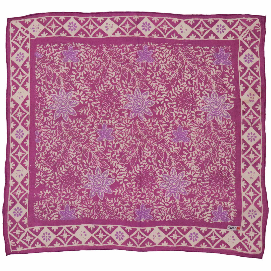 Hand Dyed Batik Bandana, 100% Soft Cotton, Pink Lilac - Meadow Collectivebandana