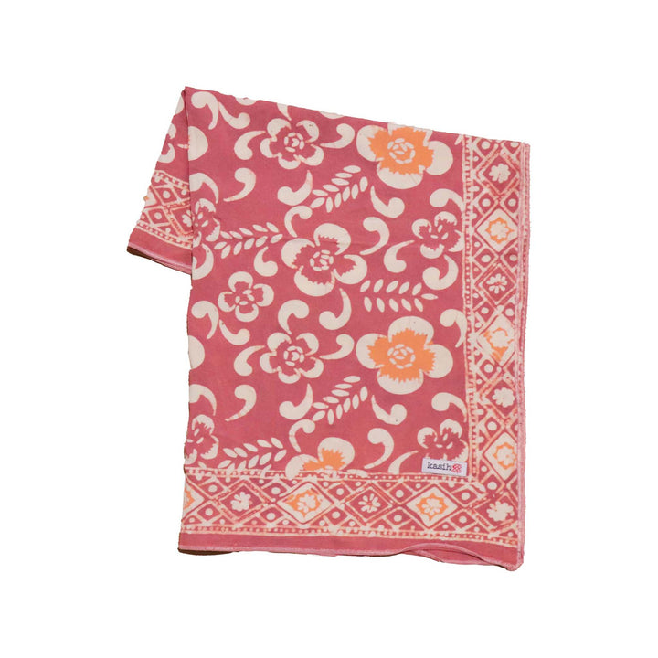 Hand Dyed Batik Bandana, 100% Soft Cotton, Plumeria - Meadow Collectivebandana