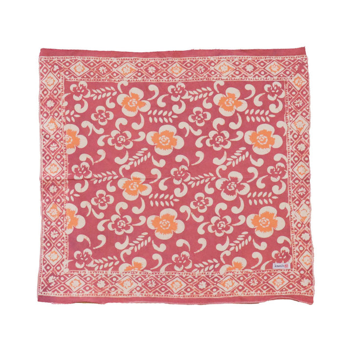 Hand Dyed Batik Bandana, 100% Soft Cotton, Plumeria - Meadow Collectivebandana