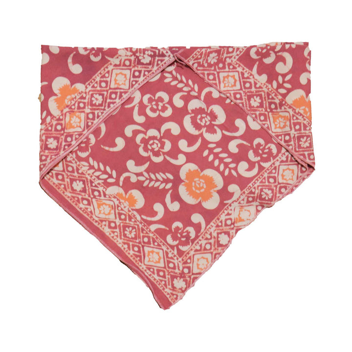 Hand Dyed Batik Bandana, 100% Soft Cotton, Plumeria - Meadow Collectivebandana