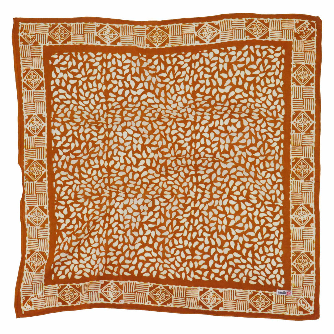 Hand Dyed Batik Bandana, 100% Soft Cotton, Sunrise Mist, Yellow - Meadow Collectivebandana