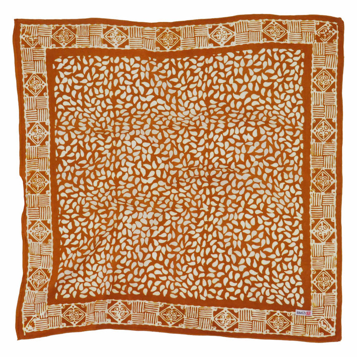 Hand Dyed Batik Bandana, 100% Soft Cotton, Sunrise Mist, Yellow - Meadow Collectivebandana