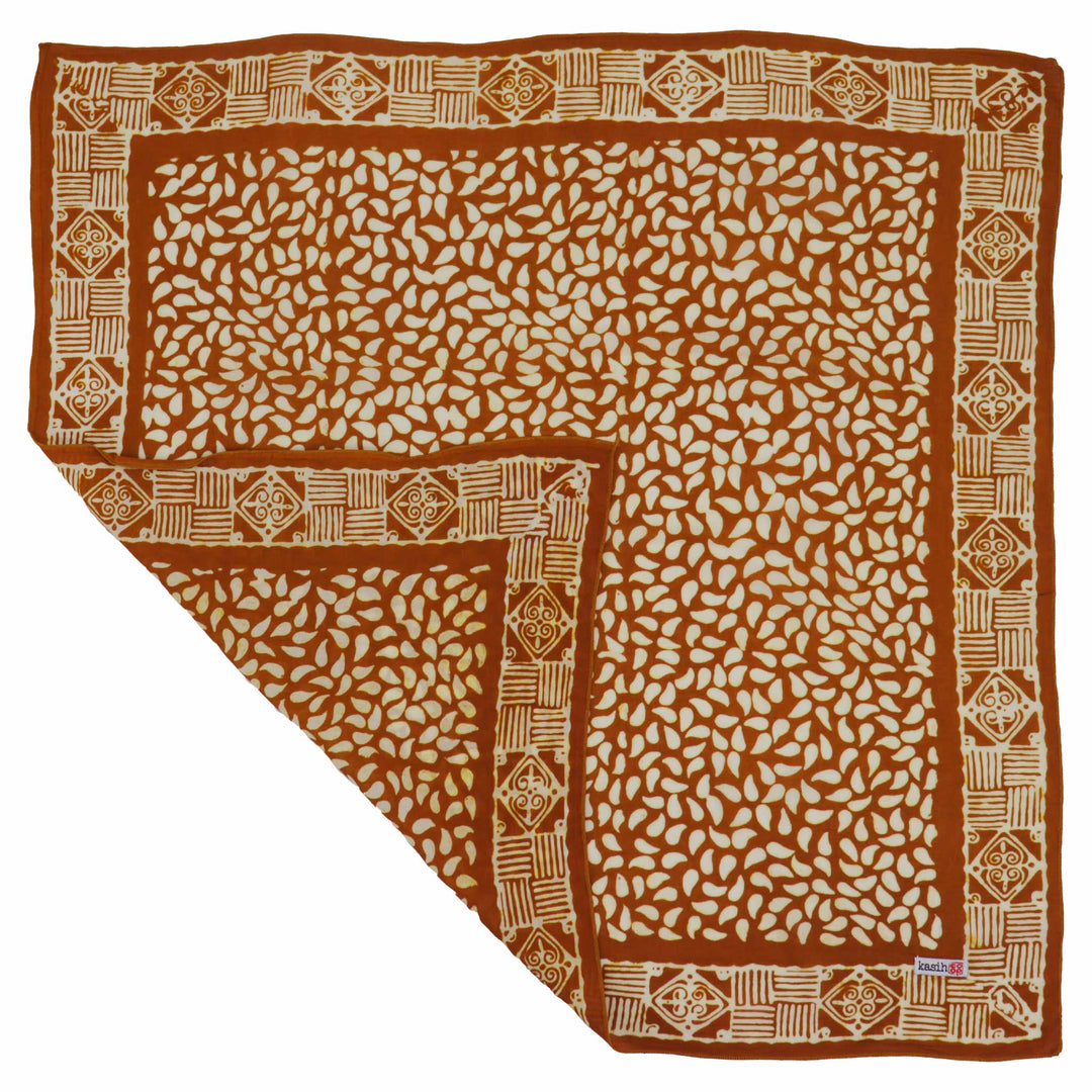 Hand Dyed Batik Bandana, 100% Soft Cotton, Sunrise Mist, Yellow - Meadow Collectivebandana