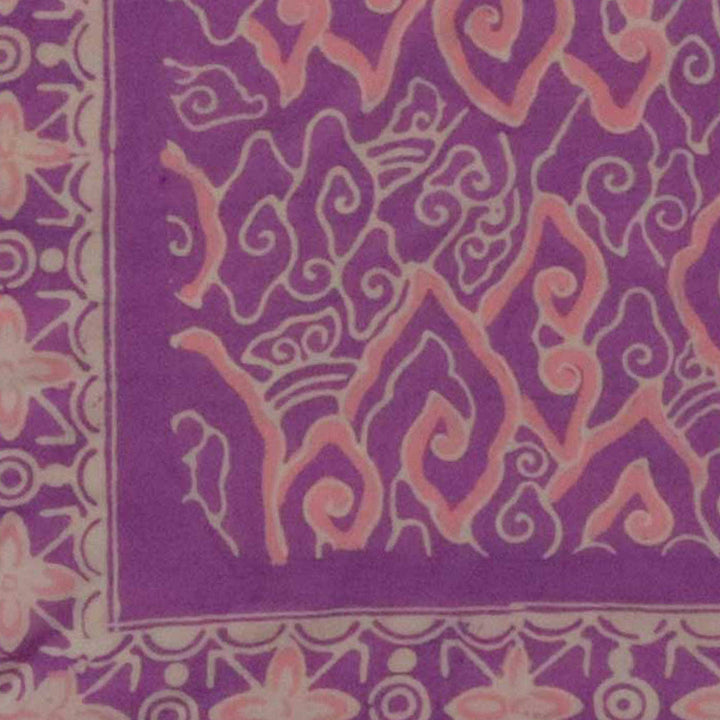 Hand Dyed Batik Bandana, 100% Soft Cotton, Violet Skies, Purple Pink - Meadow Collectivebandana