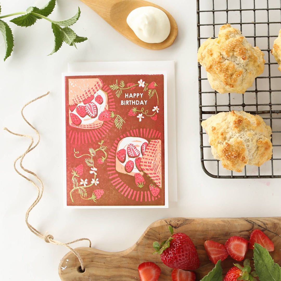 Happy Birthday (Strawberry Shortcake) Card - Meadow Collectivebirthday card