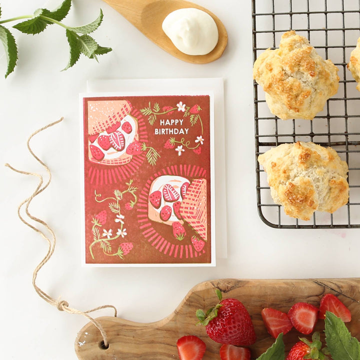 Happy Birthday (Strawberry Shortcake) Card - Meadow Collectivebirthday card