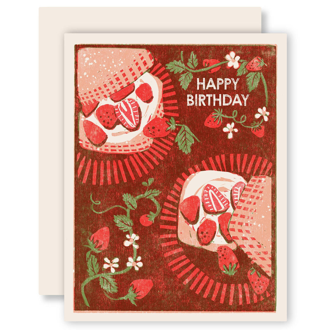 Happy Birthday (Strawberry Shortcake) Card - Meadow Collectivebirthday card