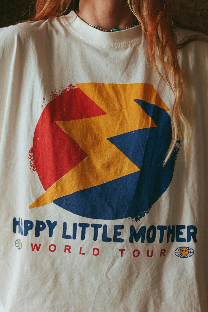 Happy Little Mother World Tour Tee - Meadow Collectiveoversized tee