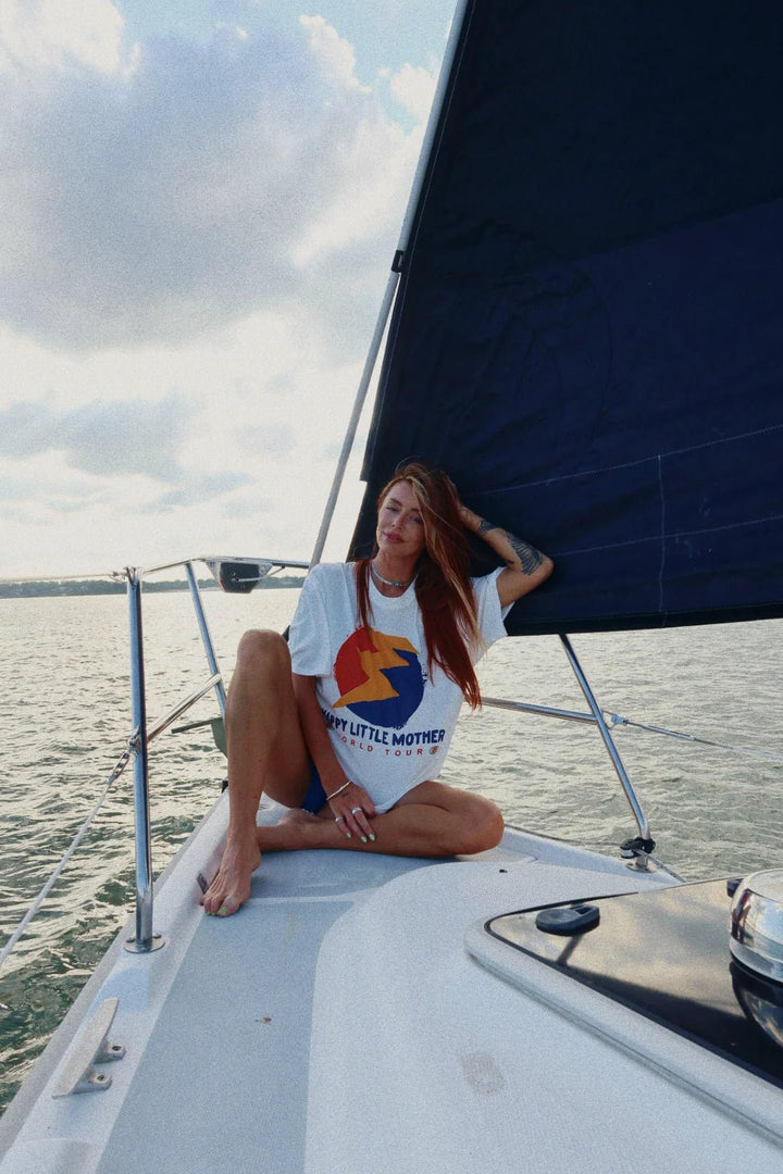 Happy Little Mother World Tour Tee - Meadow Collectiveoversized tee