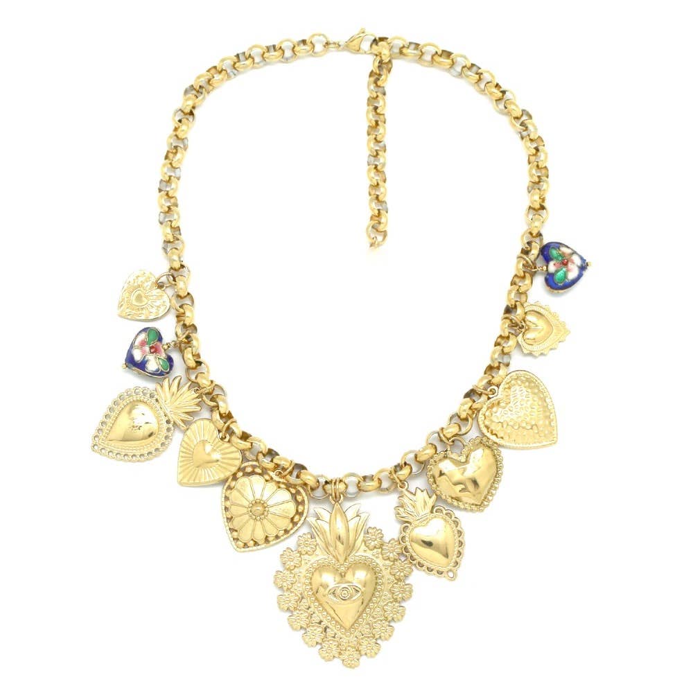 Heart Charm Collection Necklace - Meadow CollectiveNecklace