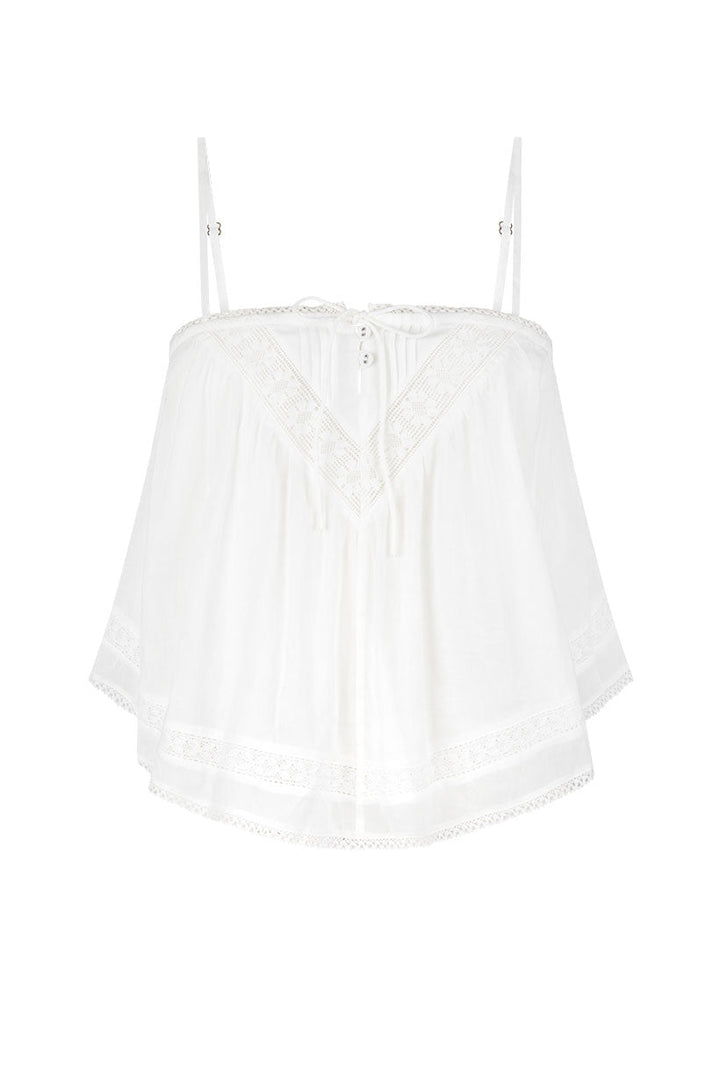 Hera Lace Crop Salt - Meadow Collectivecami