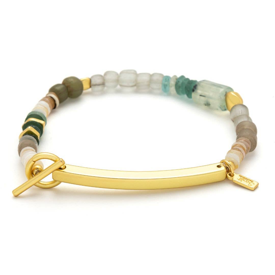 Hidden Message Bracelet - Unstoppable/Chiltonite/Gold - Meadow Collectivebracelet