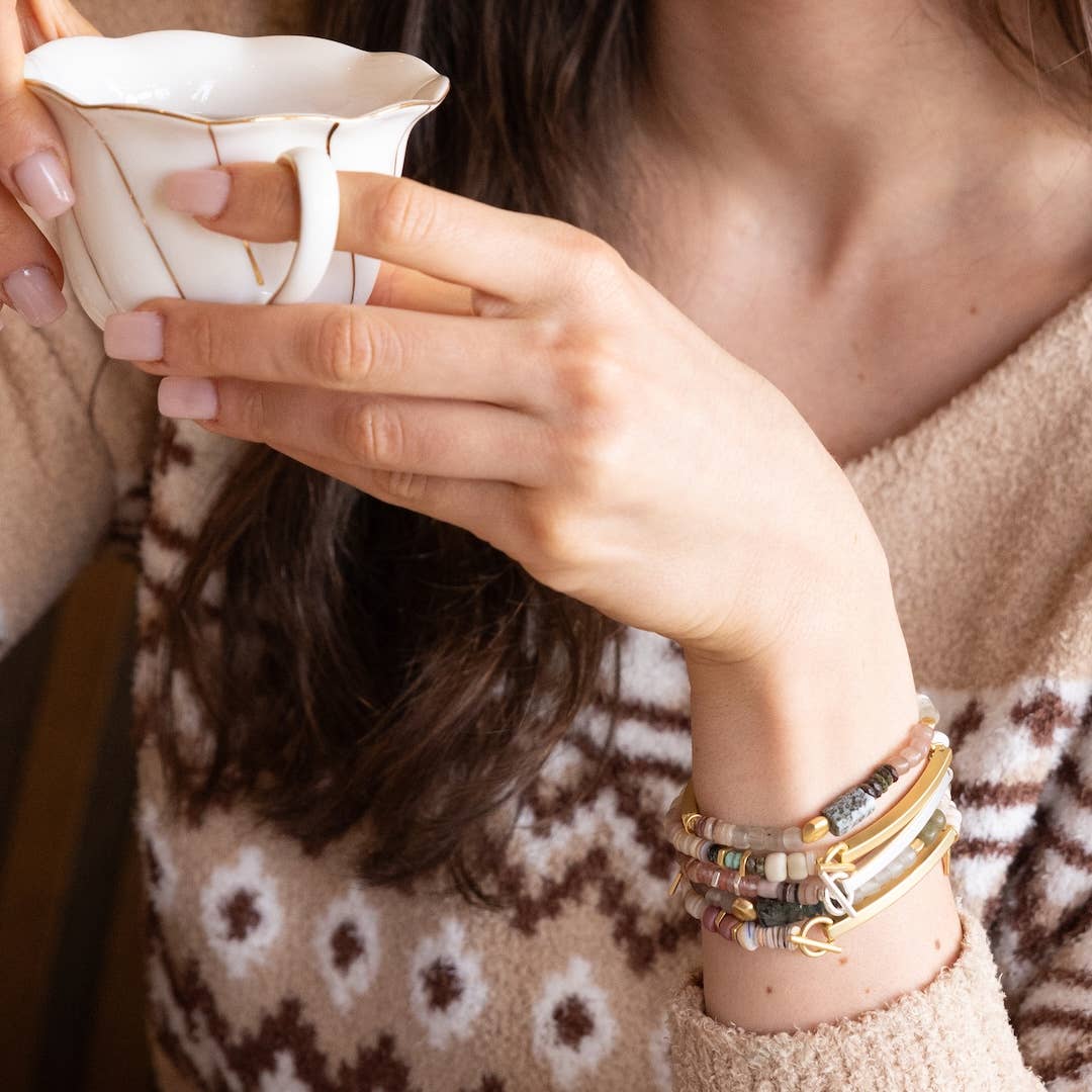 Hidden Message Bracelet - Unstoppable/Chiltonite/Gold - Meadow Collectivebracelet