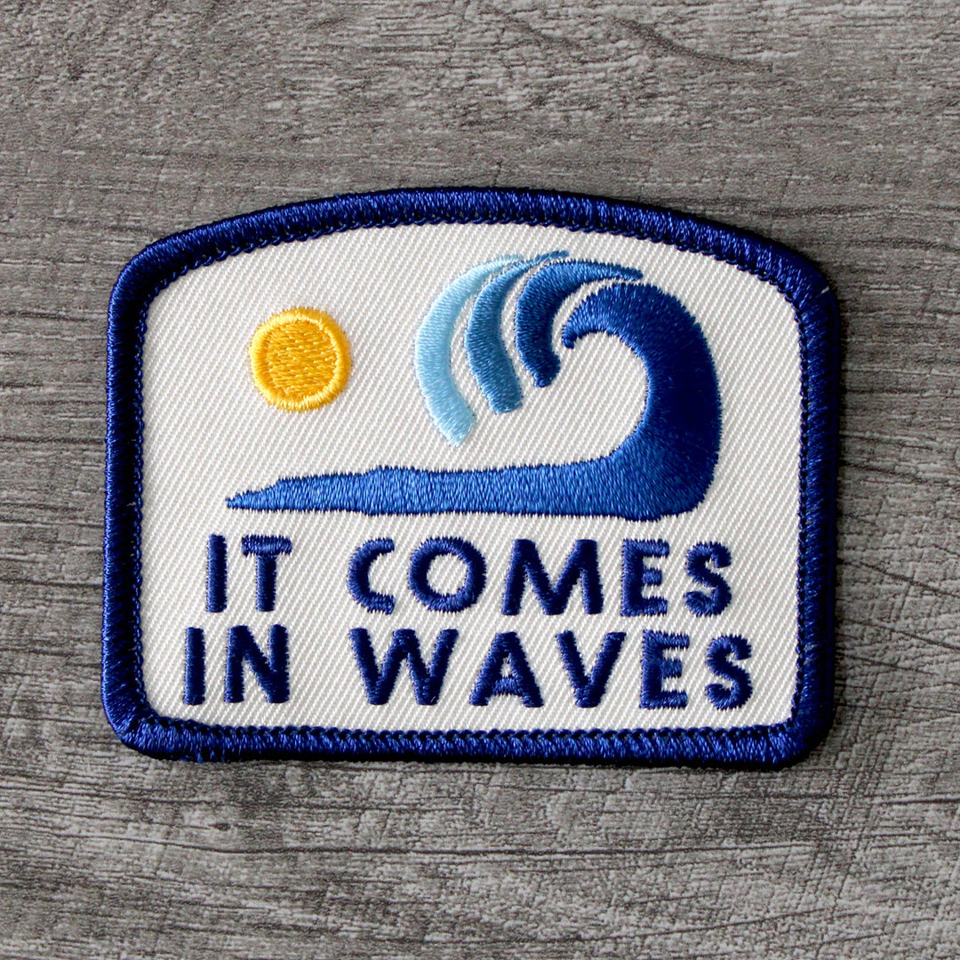 It Comes In Waves Embroidered Patch - Meadow Collectiveembroidered patch