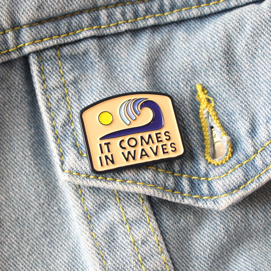 It Comes In Waves Soft Enamel Pin - Meadow Collectiveenamel pin
