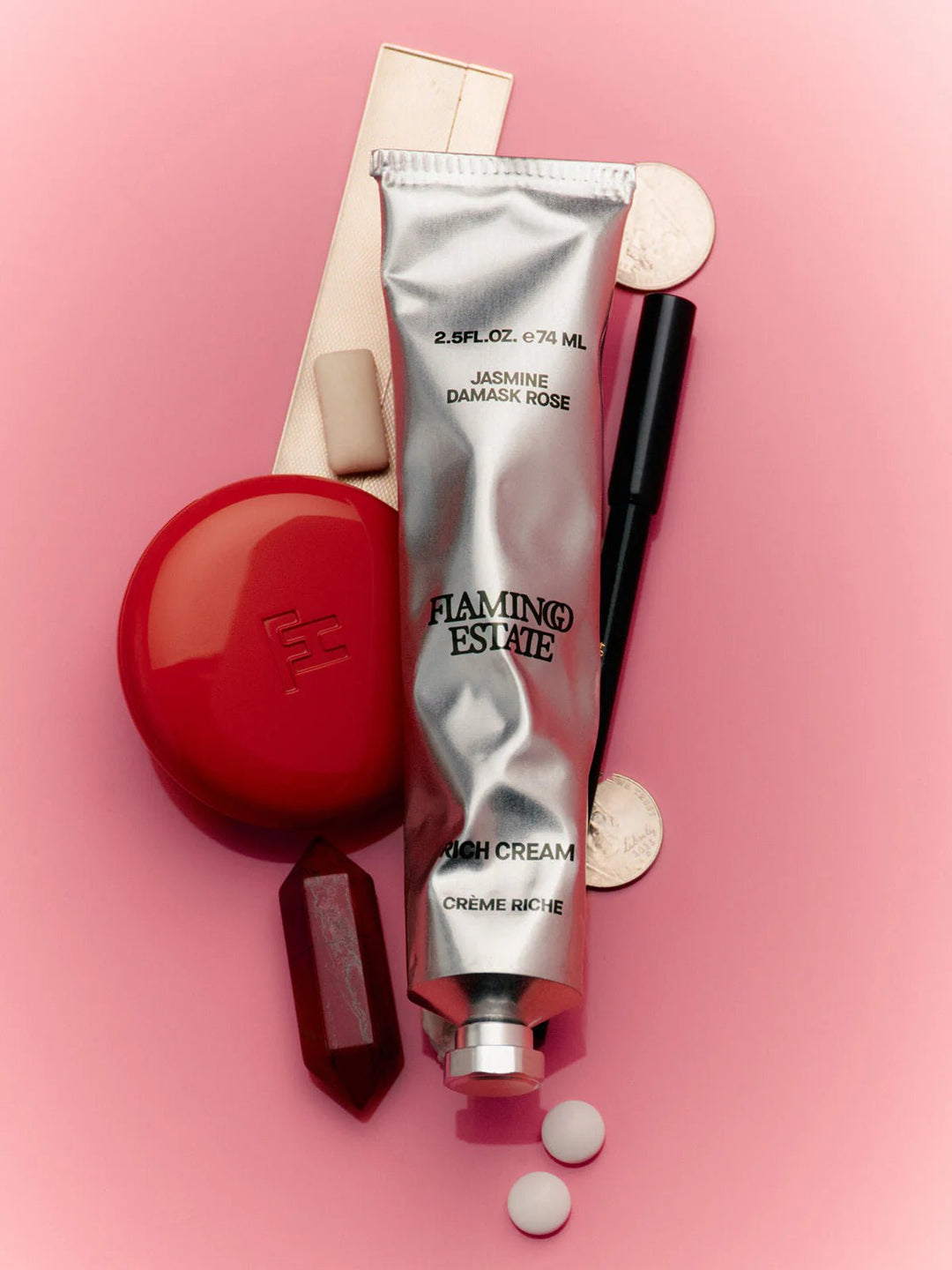 Jasmine Damask Rose Rich Cream - Flamingo Estate - Meadow Collectivehand cream