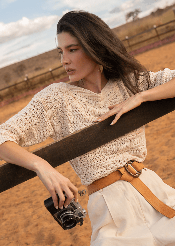 Josie Belt - Cognac - OS - Meadow Collective belt