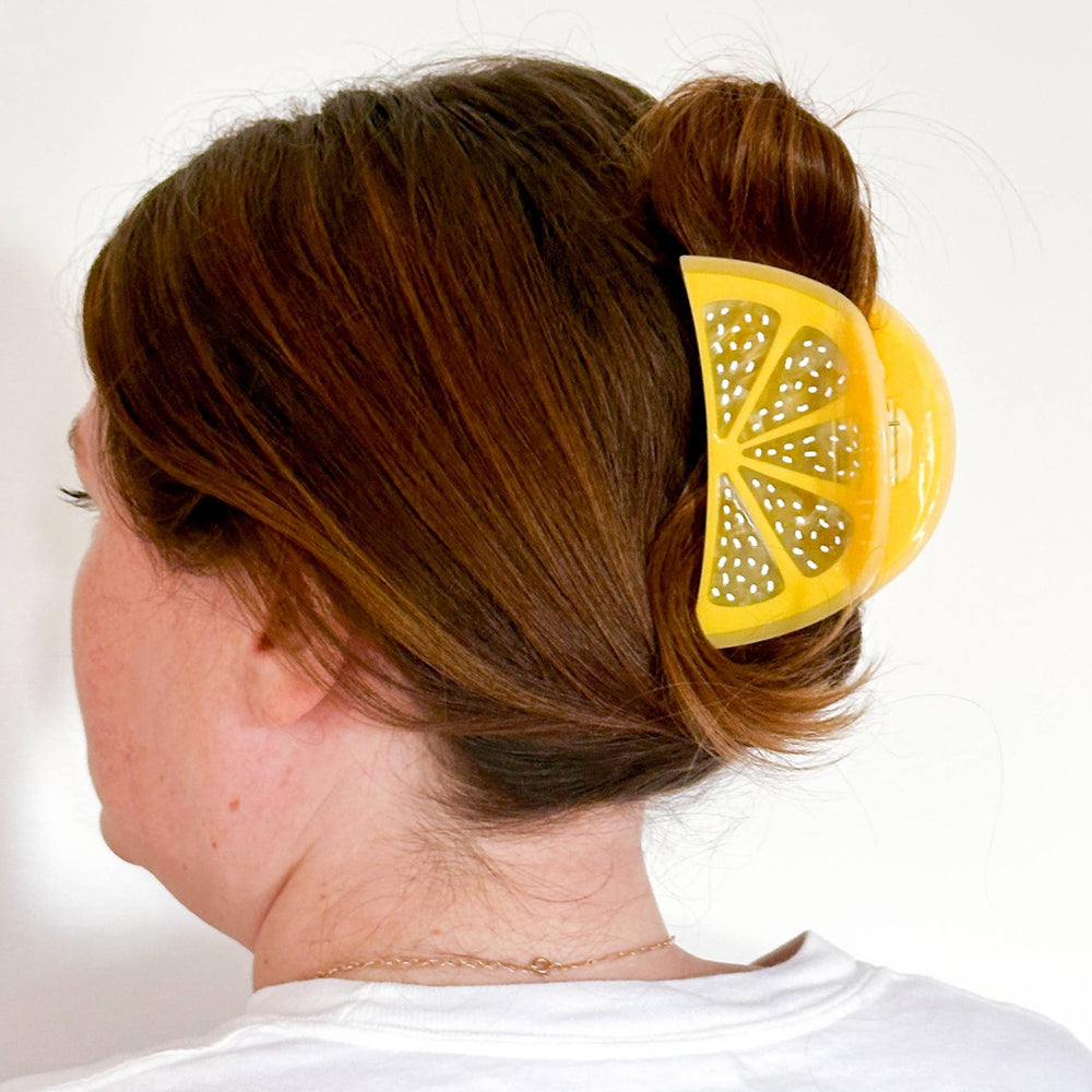 Large Lemon Slice Hair Claw Clip - Meadow Collectivehair clip