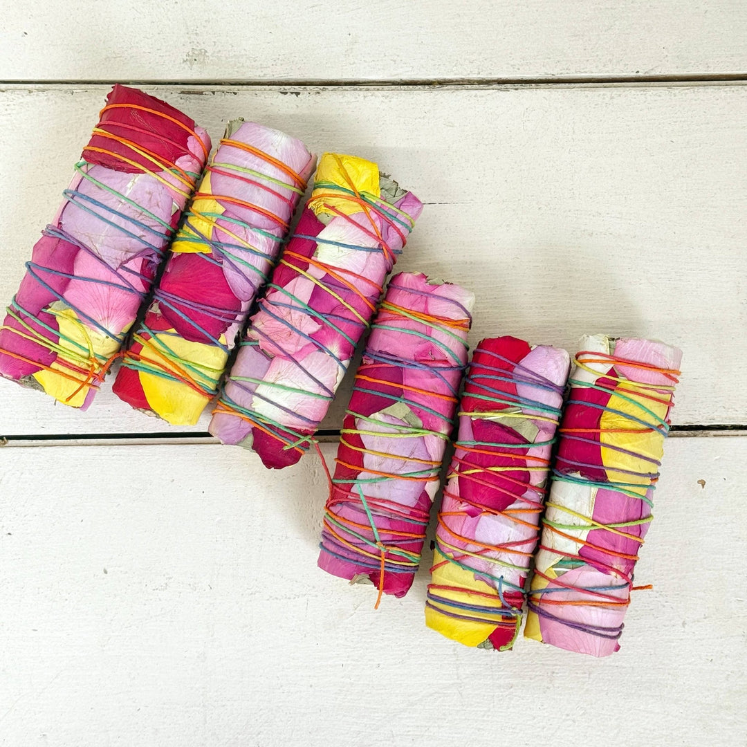 Large Rainbow Floral Eucalyptus Bundle - Meadow Collectiveincense