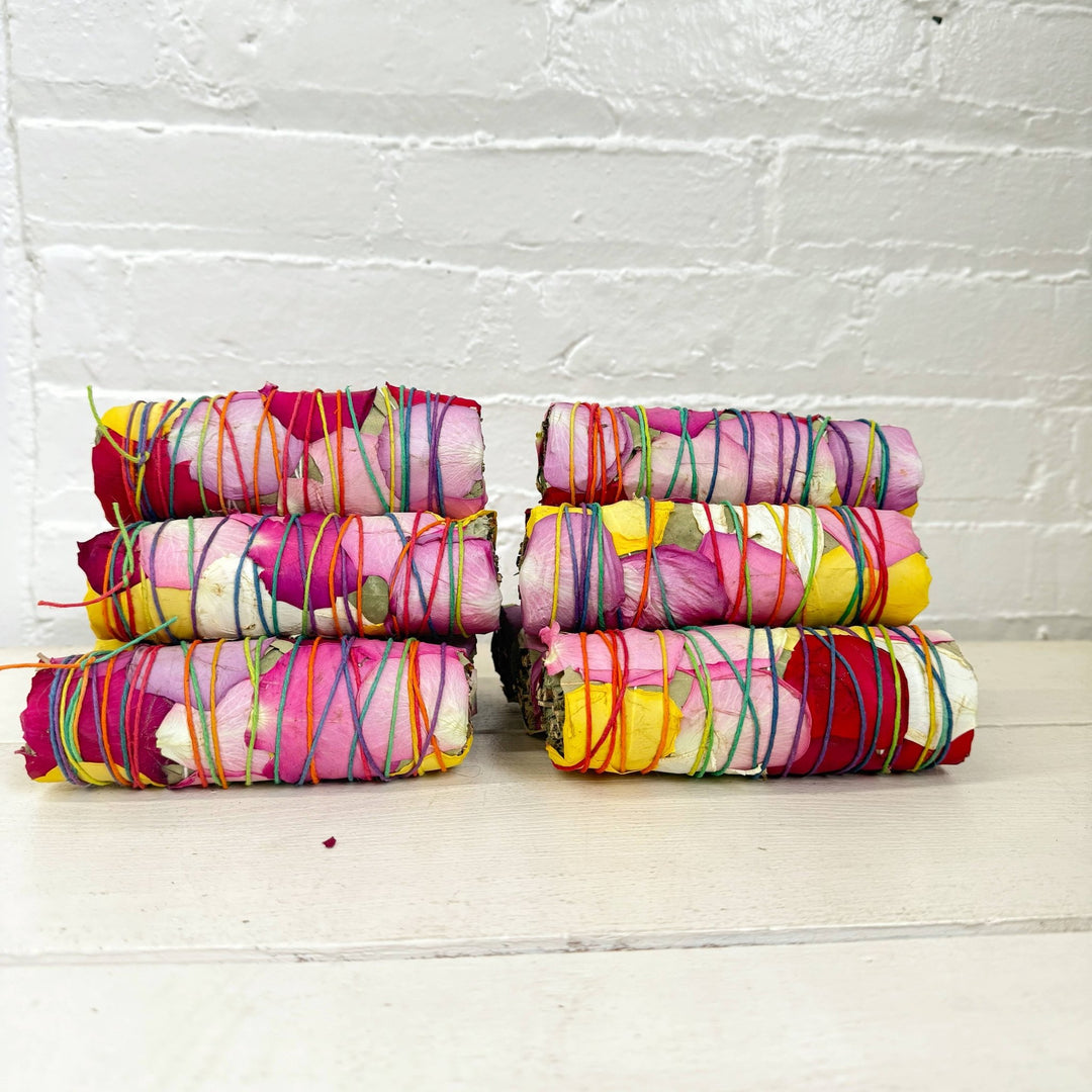 Large Rainbow Floral Eucalyptus Bundle - Meadow Collectiveincense