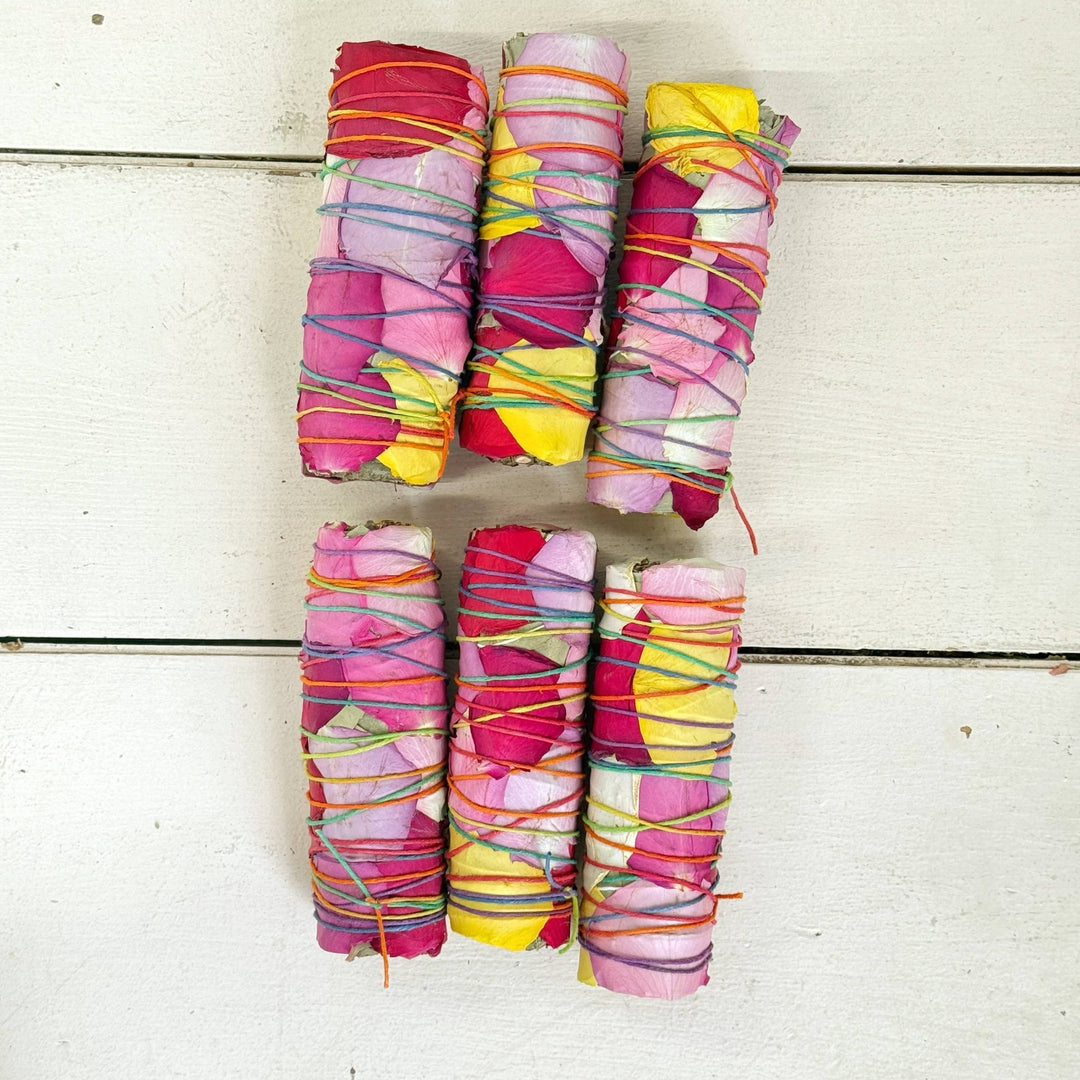 Large Rainbow Floral Eucalyptus Bundle - Meadow Collectiveincense