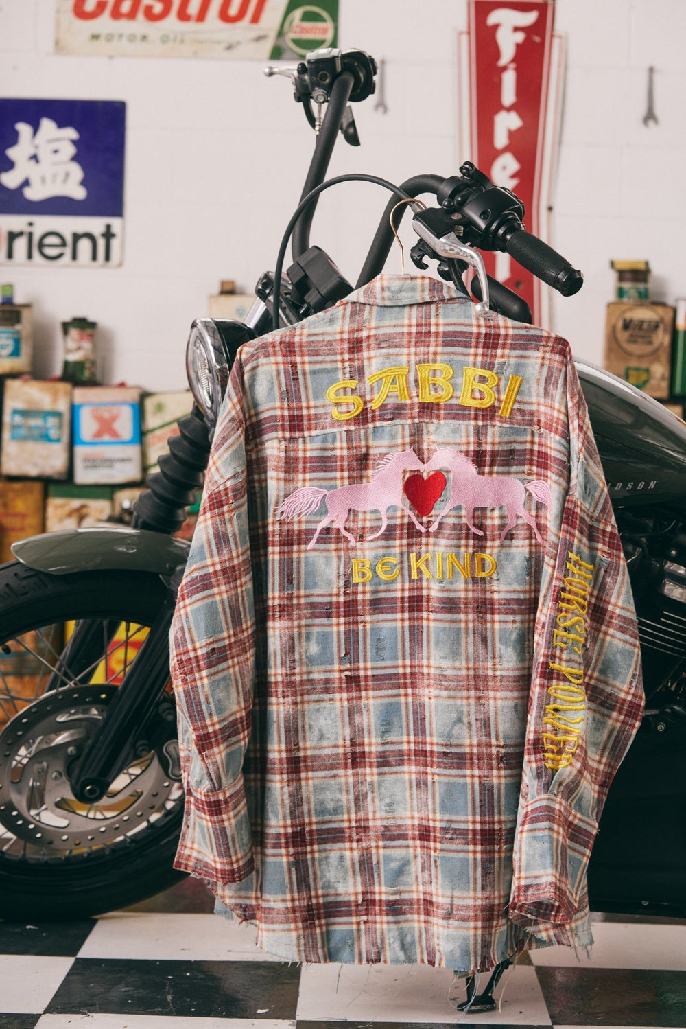 Launching July 12 at 8pm EST - The Horse Power Distressed Flannel Shirt - Burgundy - Meadow Collectiveflannel shirt