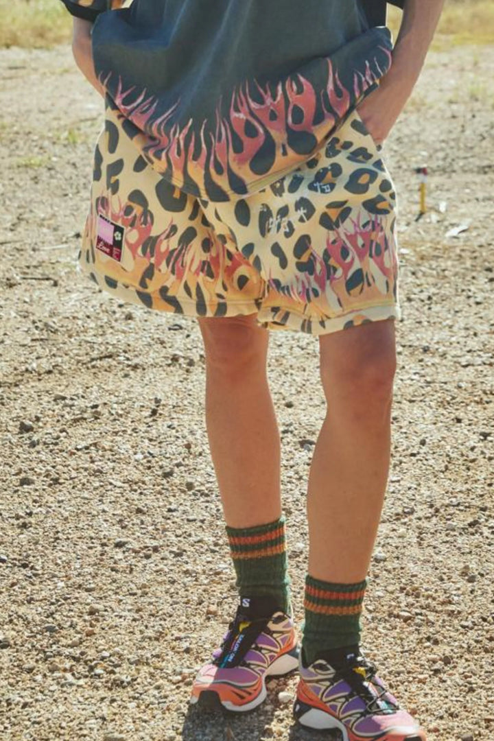 Sabbi Flaming Leopard Shorts