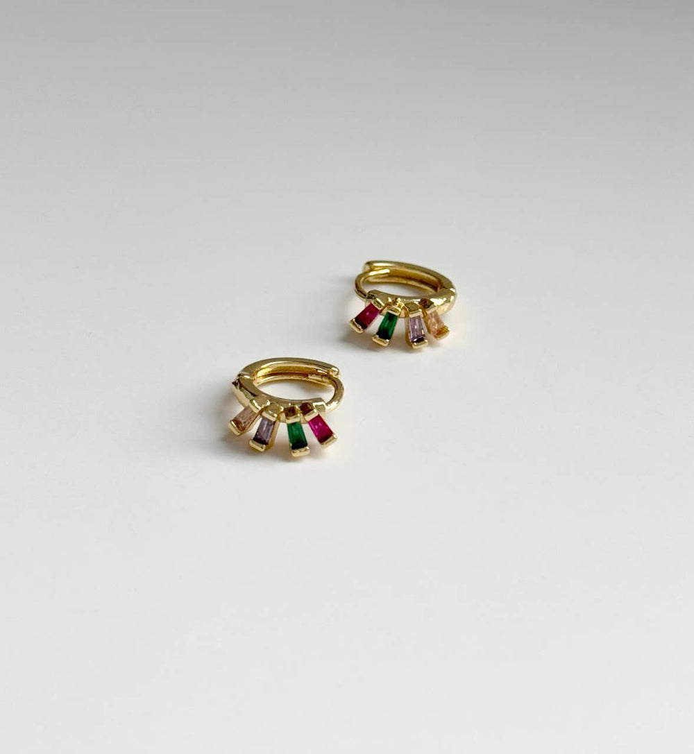 Little Gem Huggie Hoops  - Meadow Collectiveearrings