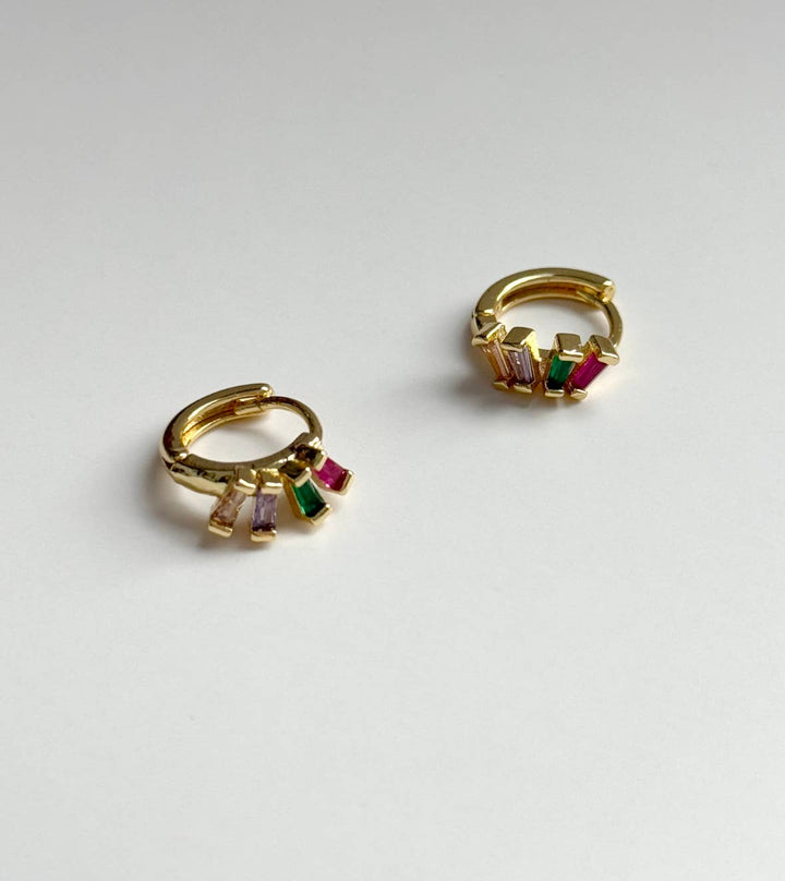 Little Gem Huggie Hoops  - Meadow Collectiveearrings