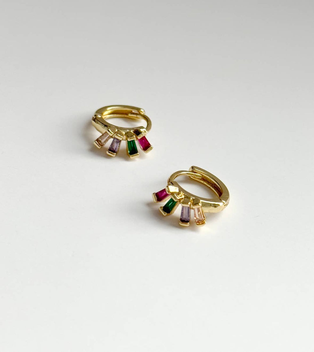Little Gem Huggie Hoops  - Meadow Collectiveearrings