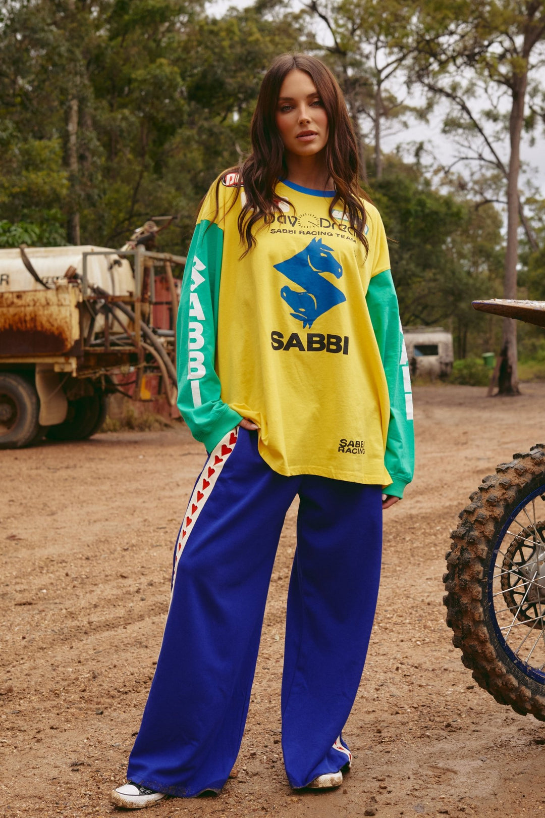 Long Sleeve Don't Quit Your Day Dream Oversize Tee - Yellow - Meadow Collectiveoversized tee