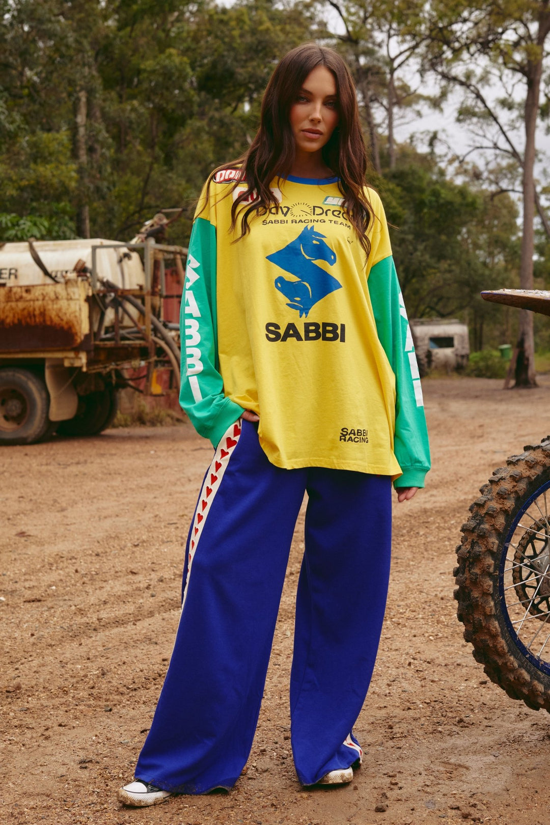 Long Sleeve Don't Quit Your Day Dream Oversize Tee - Yellow - Meadow Collectiveoversized tee