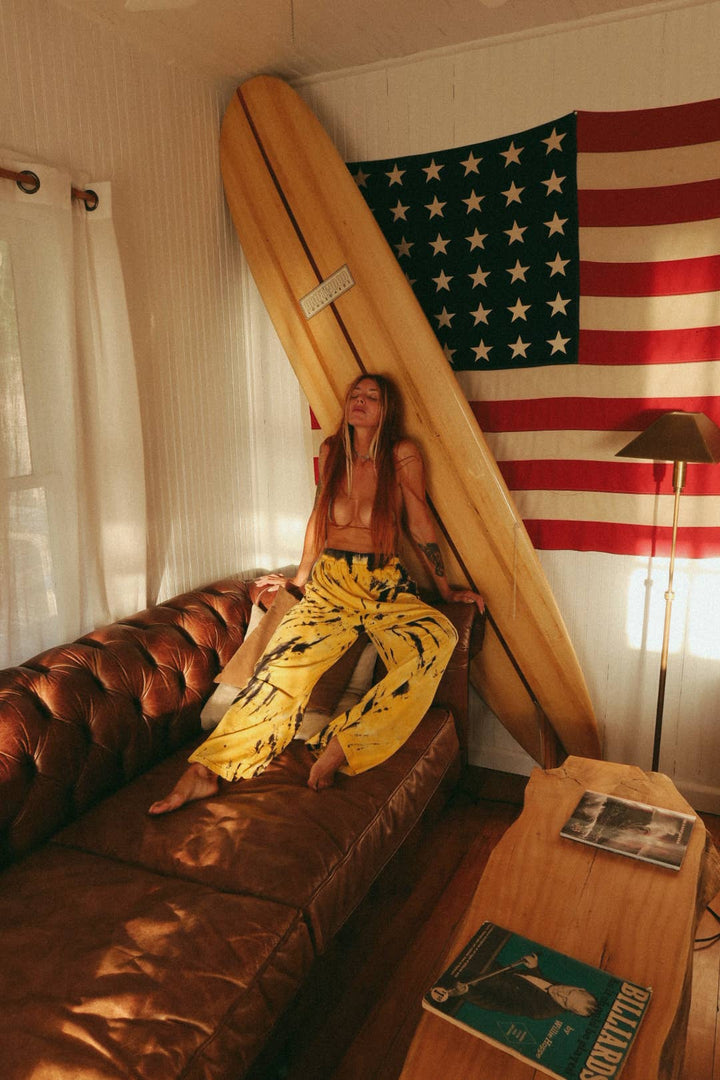 LOST &amp; FOUND TIE-DYE WIDE LEG PANTS- Happy Little Mother - Meadow CollectivePants