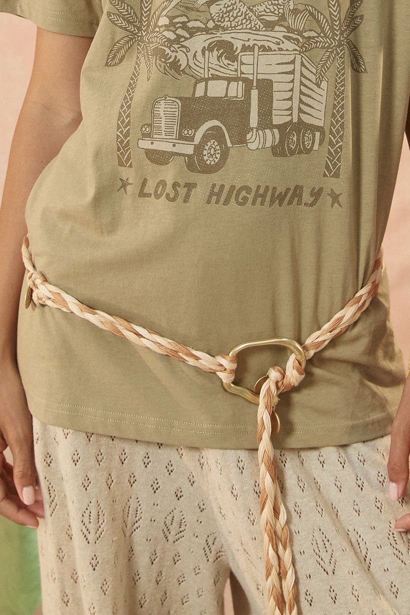 Lovers & Dreamers Rope Belt Sand - Meadow Collectivebelt